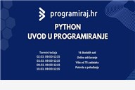 Python - Uvod u programiranje I 16 školskih sati online uz potvrdu o pohađanju tečaja - Tečaj za početnike koji tek ulaze u svijet programiranja i programere koji žele naučiti sintaksu Pythona